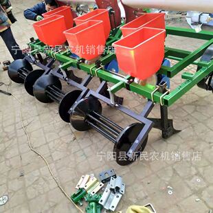 三垄六行花生垄上播种机垄上种植机农用种花生的机器小四轮带动