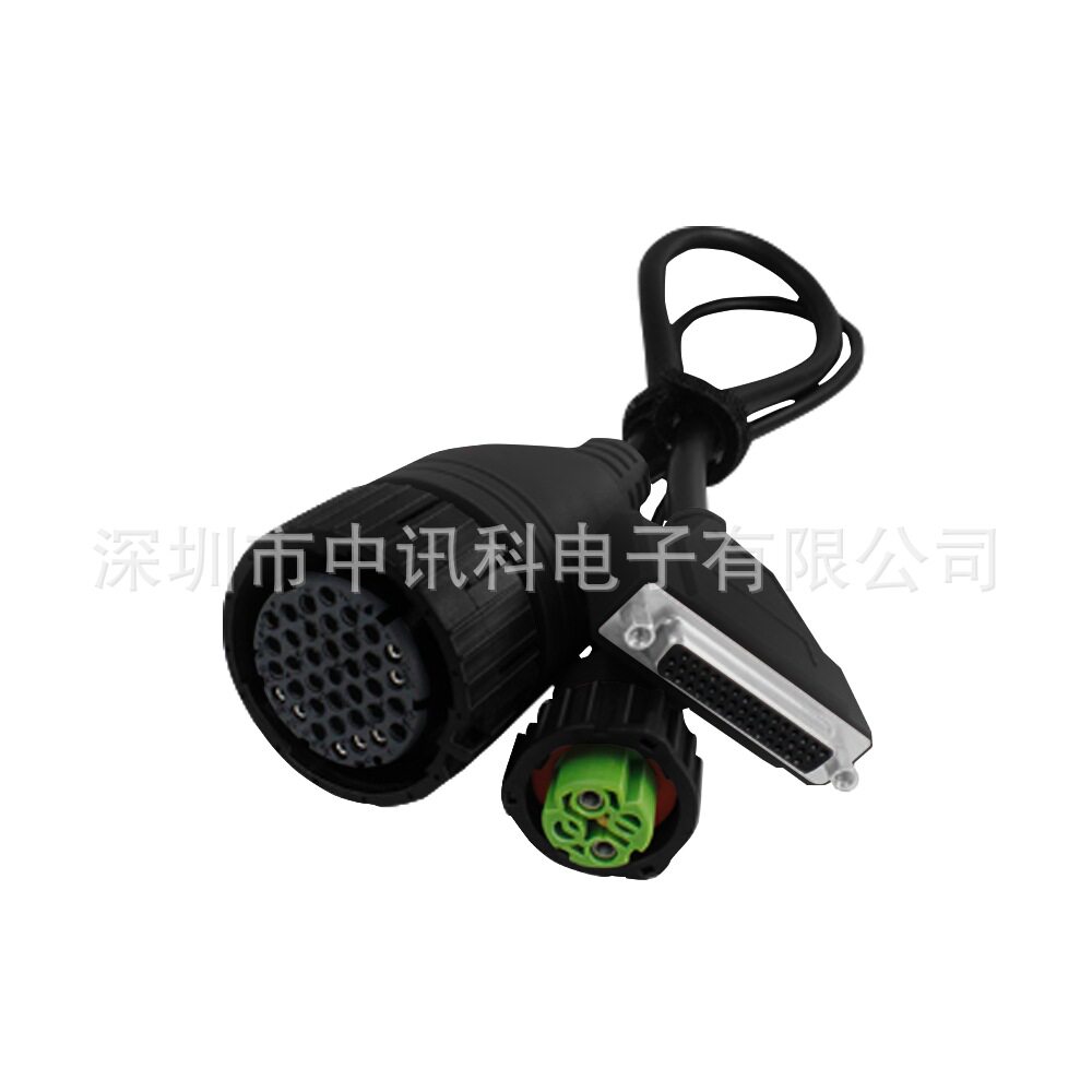 从DB阳端到DC阴端到串联测试接口的传输线长度为1000mm黑色