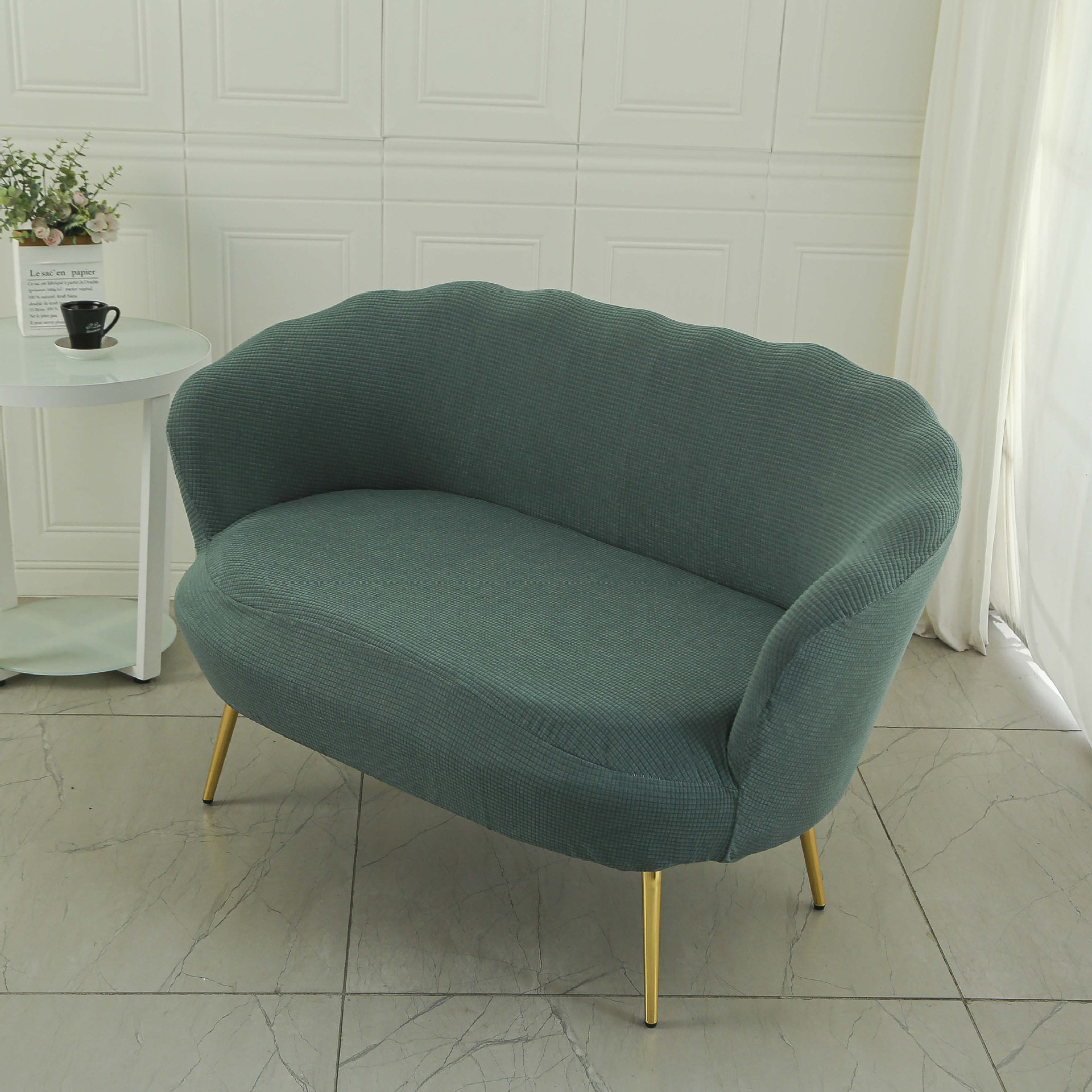 网红弹力沙发套罩全包套懒人通用型简约现代防尘罩沙发罩双人花瓣