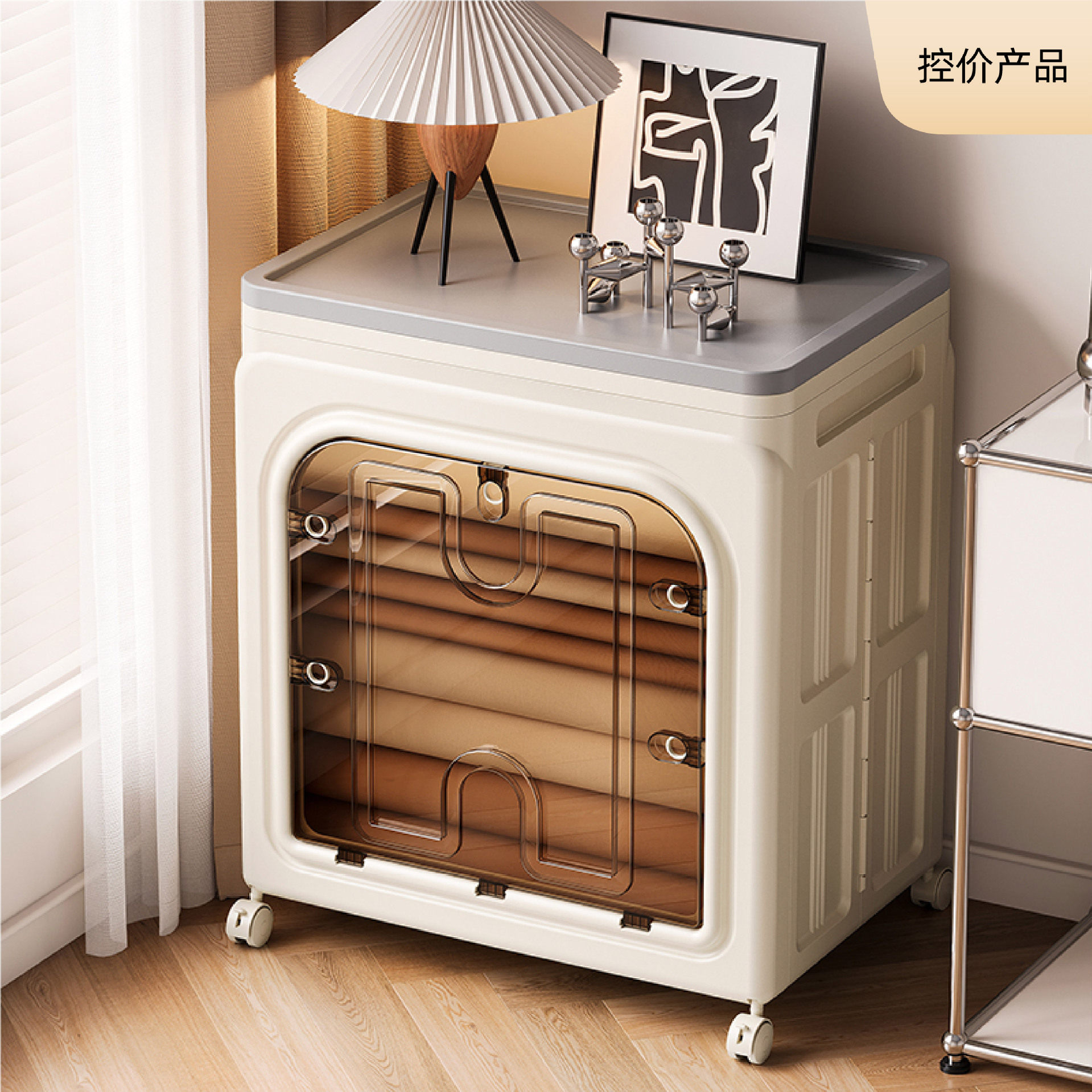 三开门大容量玩具整理箱家用换季棉被折叠收纳箱储物柜折叠床头柜,橡塑材料及制品,其他塑料制品,淘宝优惠券,粉丝福利购,淘宝优惠卷