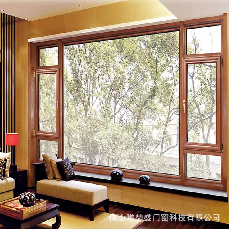 欧式铝包木复合窗隔音密封
