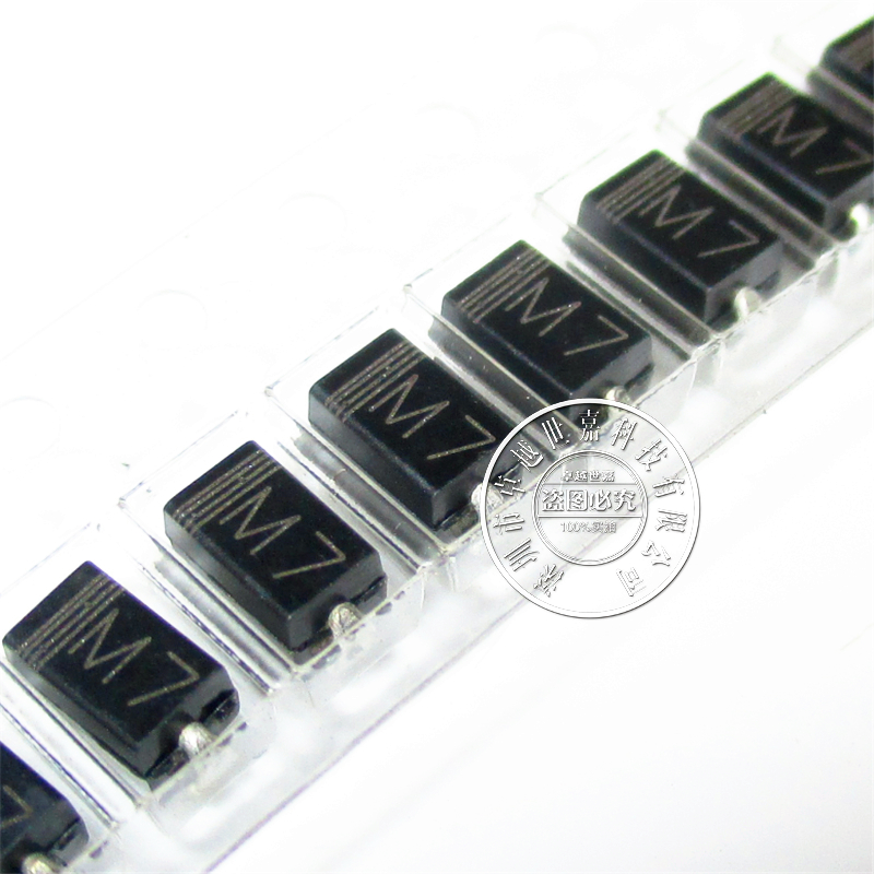 M7 4*2.5MM 整流二极管1A1000V SMA 贴片1N4007 2000只/盘=48元