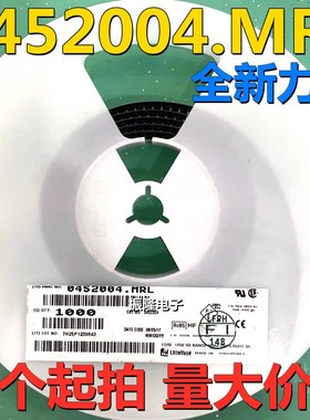 全新 1808 LF T 4A 125V 慢断方形贴片保险丝管 0452004.MRL