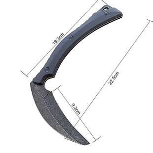 镰刀砍柴刀家用破竹刀一体龙骨户外不锈钢刀丛林小柴刀钓鱼割草刀