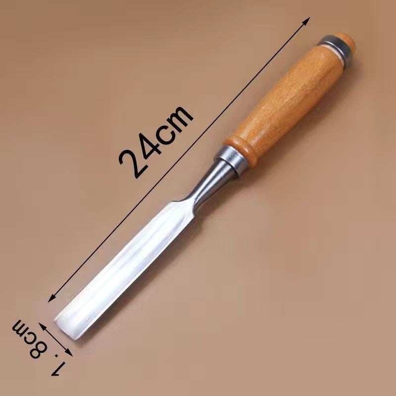 木工凿穿心手工凿刀雕刻扁凿木匠工具多功能雕花刻刀开槽凿钊