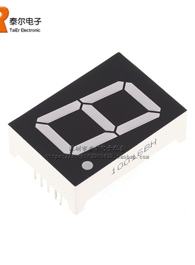 1英寸数码管 1位共阴/共阳 高亮红色 10脚 1106AS/1106BS