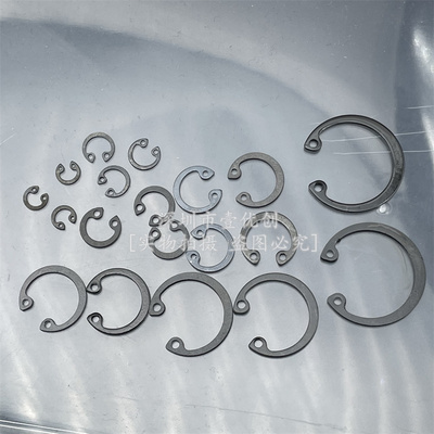 160PCS黑色内卡簧盒装C型开口孔用挡圈环M6/8/10/12/14/16/20/25