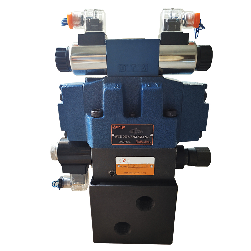 组合控制电液节流阀溢流+电磁泵站组换向阀液压阀db20阀4we16g