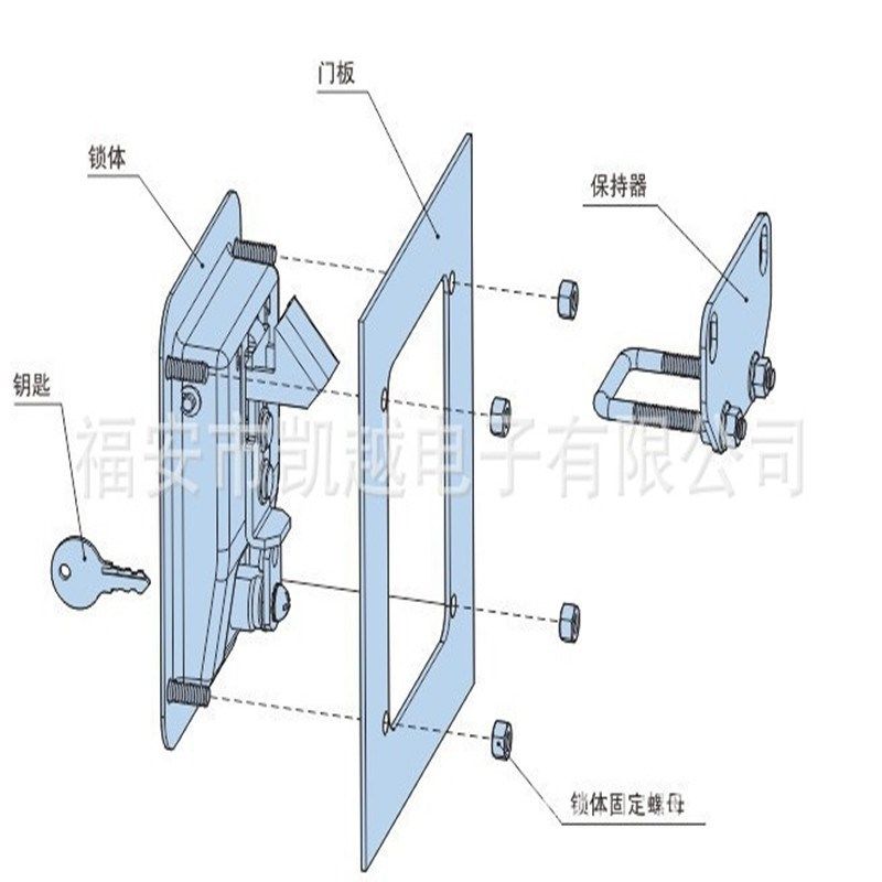 发电机组机械门锁 实验设备门锁电柜门锁 ms866 静音发电机组门锁