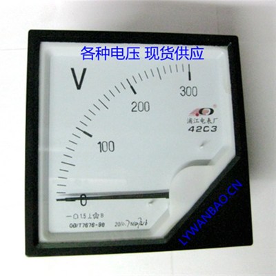 机械指针直流电压表头42C3 10V15V100V450V600V1000V1200V1500V