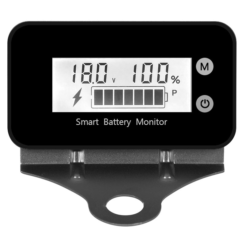 防水款电动车电量电压表通用可代设置显示器电瓶蓄电池电压量表头