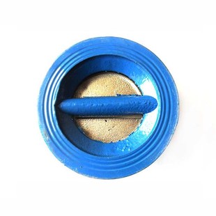 铸铁对夹式蝶止回阀DH77X-16 铸铁不锈钢板碟形止回阀 单向阀DN50