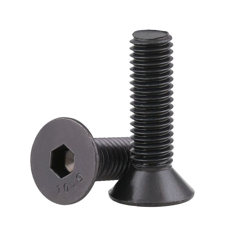 W3/16-24 W1/4-20牙10.9级英制沉头平头内六角螺丝钉BSW