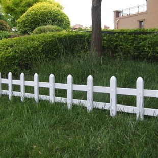 广西pvc塑钢草坪护栏花园篱笆围栏花坛花圃栅栏菜园绿化隔离栏杆