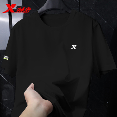 短袖透气旗舰店透气特步官网新款