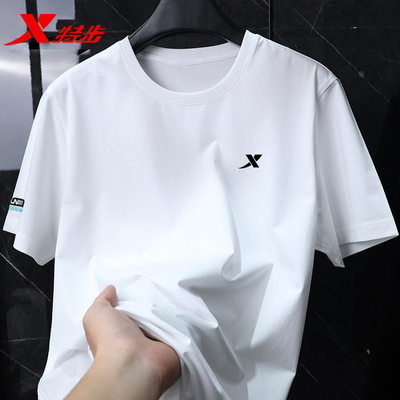 短袖透气旗舰店透气特步官网新款