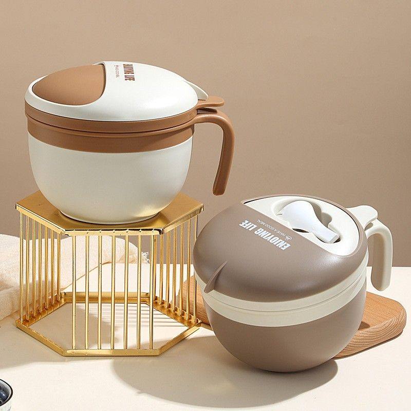 304不锈钢分隔可注水保温泡面碗食堂打饭学生饭盒上班族外带餐盒,餐饮具,保鲜盒,淘宝优惠券,粉丝福利购,淘宝优惠卷