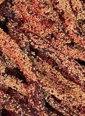 云南特产德宏芒市傣味芝麻牛干巴碳烤香酥芝麻零食牛肉干