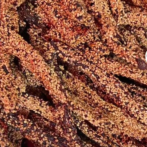 云南特产德宏芒市傣味芝麻牛干巴碳烤香酥芝麻零食牛肉干