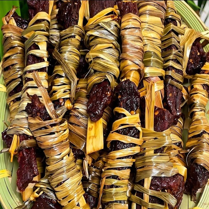 香茅草牛肉干 云南德宏傣味特产芒市手工黄牛干巴即食手撕牛肉干