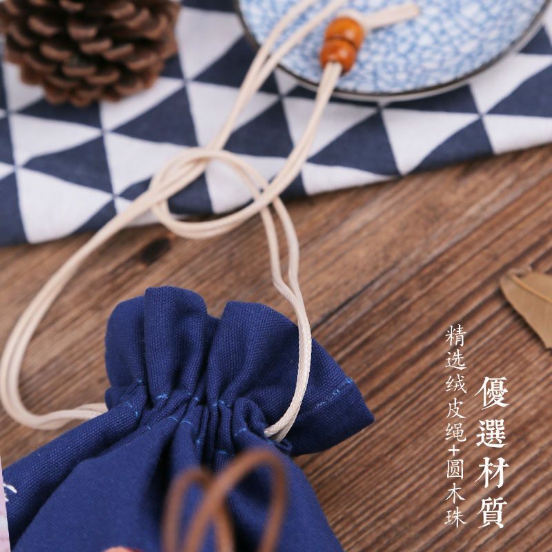 古风传统手工绣花收纳包DIY刺绣材料包抽绳手提零钱束口袋