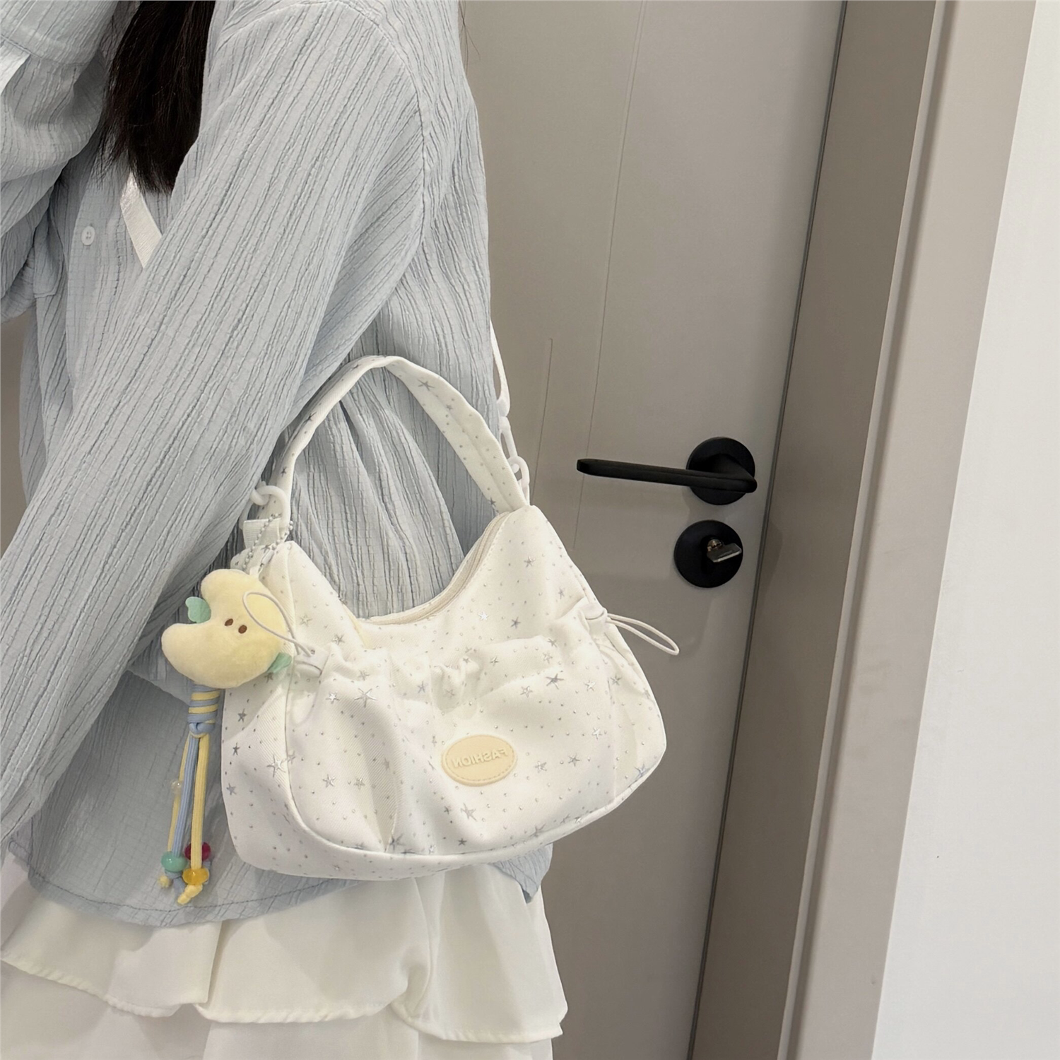 ins奶油星星软妹少女风轻便小包包单肩斜挎简约可爱腋下女包