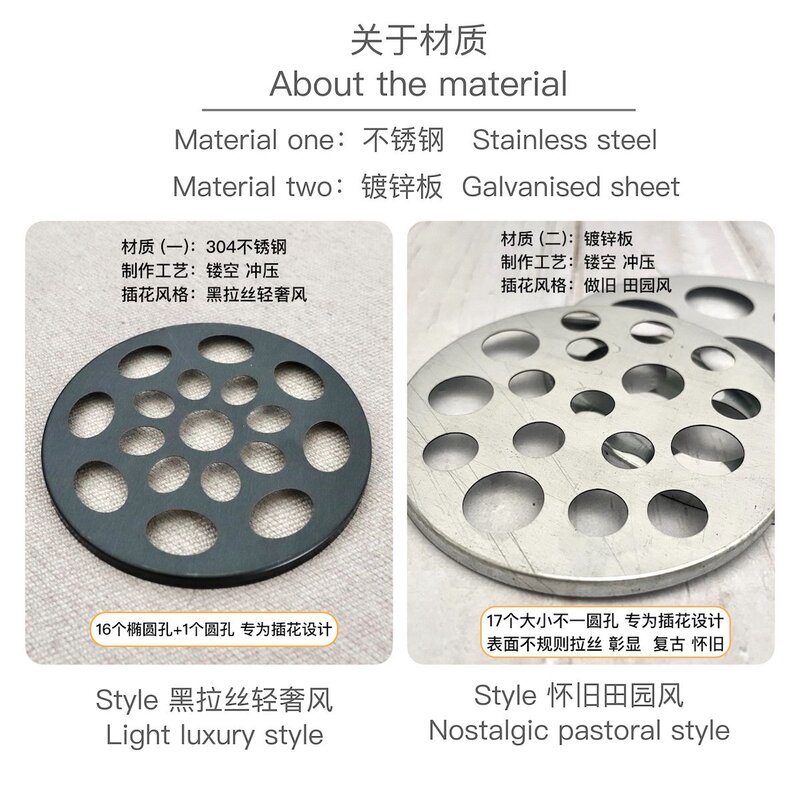 多孔插花神器花器富贵竹向日葵固定花插民宿花店摆件水培插花助手