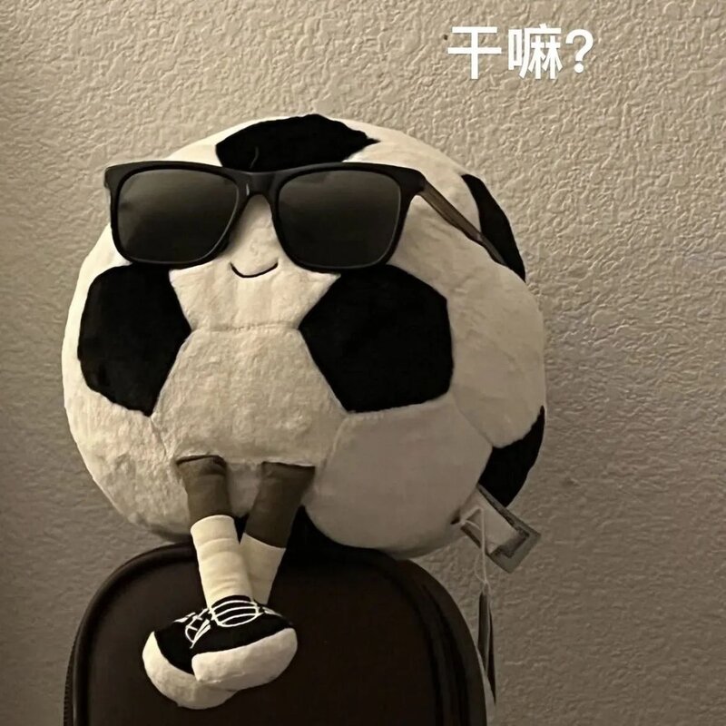 解压创意足球篮球毛绒公仔小红书同款安抚布娃娃趣味玩偶礼物