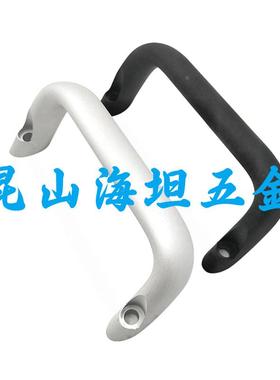 E-LHHDNFA112 铝合金角型外装型椭圆拉手 U型外固定倾斜侧装型