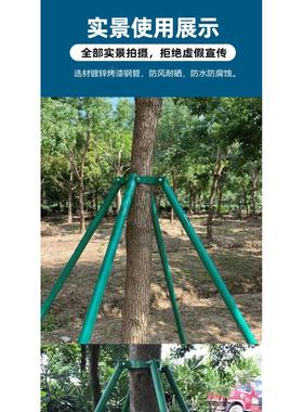 树木支撑架护树圆管行道树绿色稳定支撑支架园林防倒绿化脚架树木