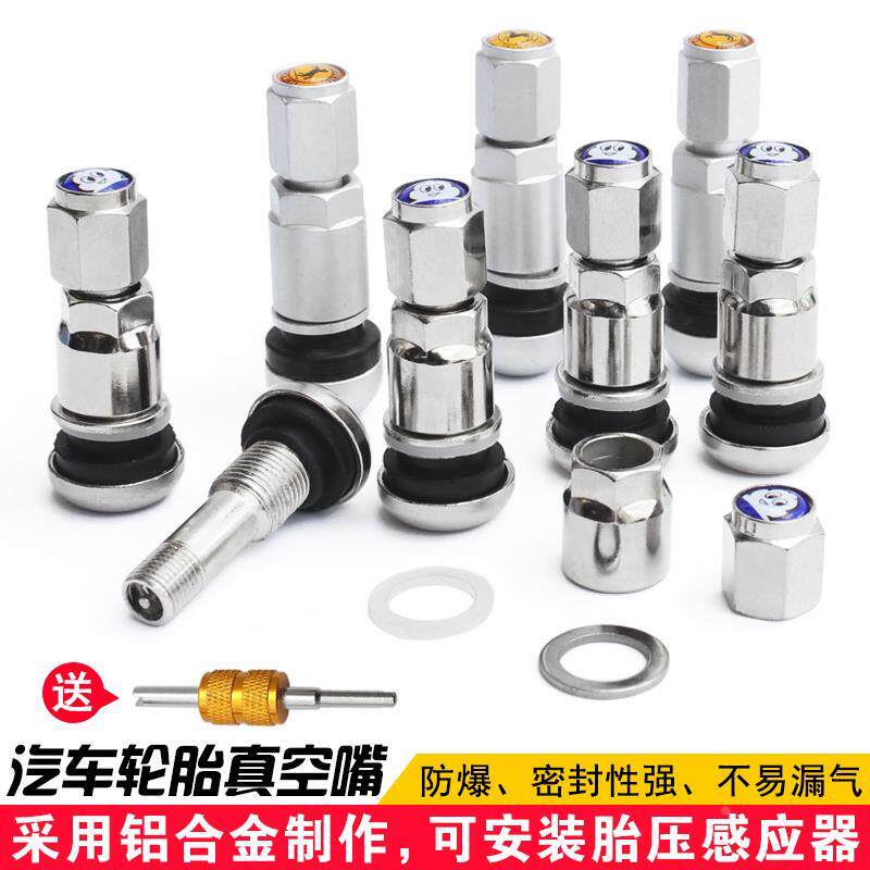 汽门嘴真空嘴轮胎胎压气门芯内胎气门嘴真空胎气嘴不锈钢充气嘴防