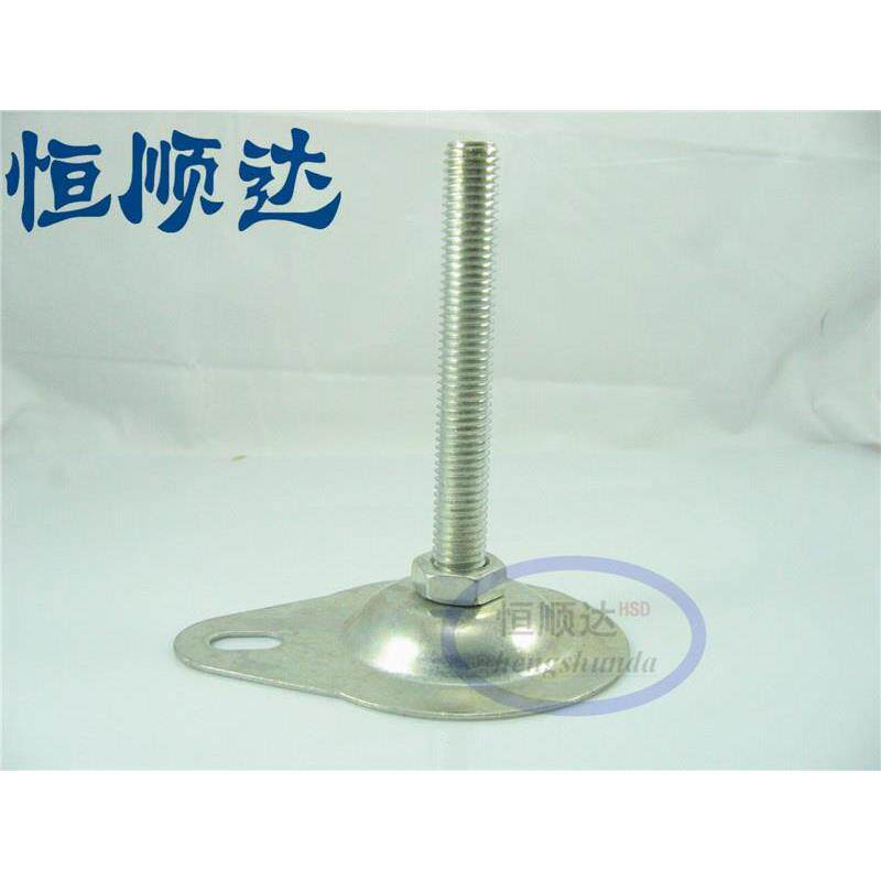 平底带孔脚杯 喇叭支撑脚 地脚 调节脚 底盘76mm 丝杆M12 M14 M16