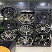 组合轮毂展架汽车改装 货架包 钢圈展示架铝E车轮货架胎铃展架拆装