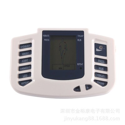 现货英文俄e语JR-309A多功能按摩器 16片贴片全身按摩仪