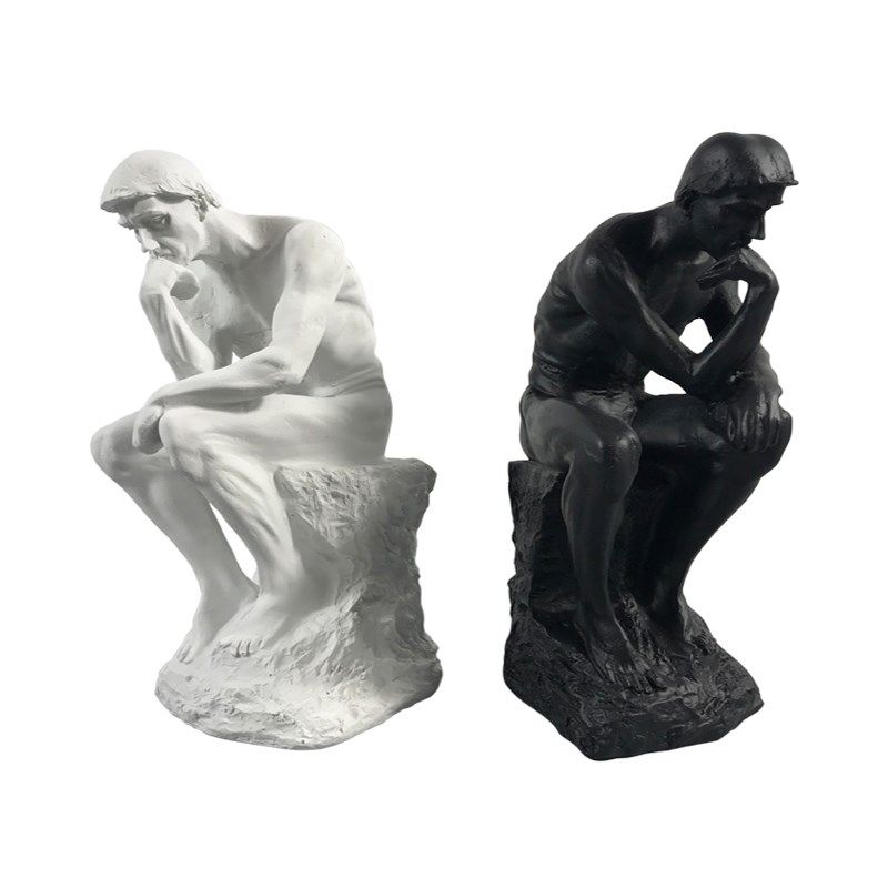 北欧式风格思考者人像雕塑摆件沉思者树脂材质办S公室软装桌面陈,家居饰品,装饰摆件,淘宝优惠券,粉丝福利购,淘宝优惠卷