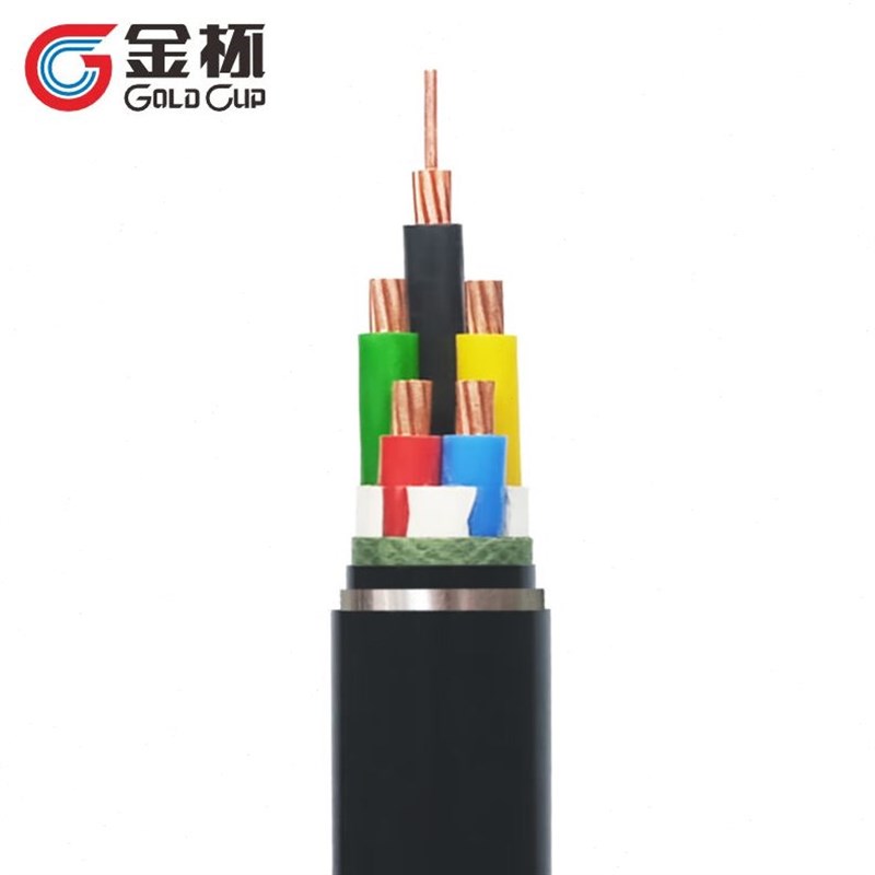 金杯(GOLUP)国标铜芯阻燃带铠耐火电缆ZCN-YJV22-M0.6/1kV-3*35+2