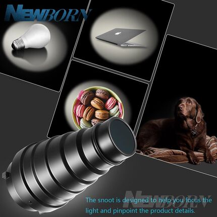 Godox Snoot SN 01 With Color FiltFer Conical  Studio Flash A