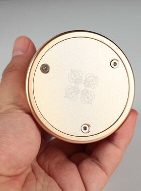 车载太阳能电g池摆件转金筒桶家用多功能摆件八吉祥车饰中控台转