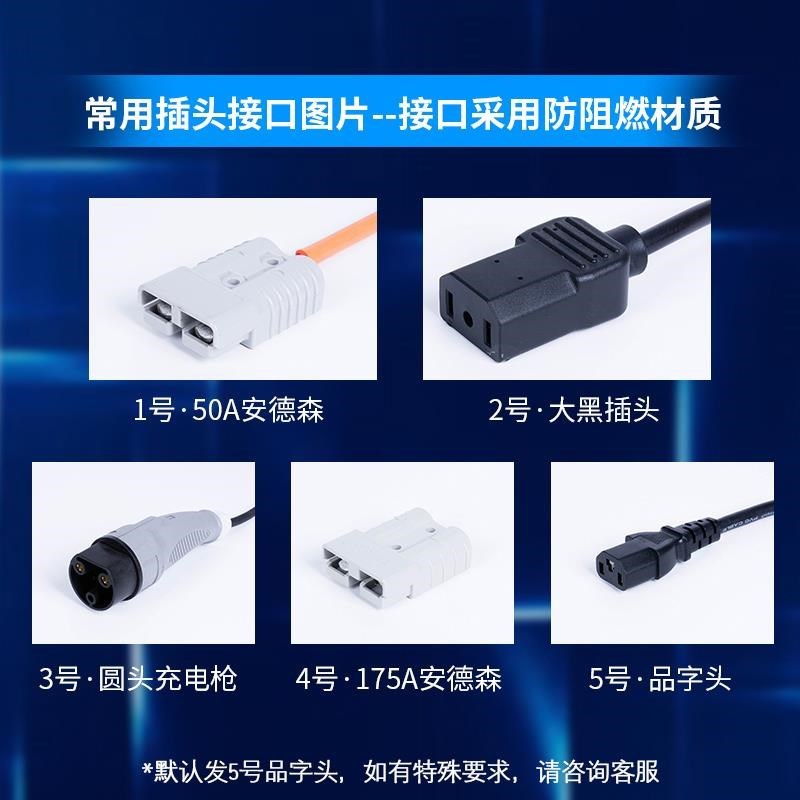 60v1b5a免维护电池充电器72v100ah大功率电动四轮车汽车充电器