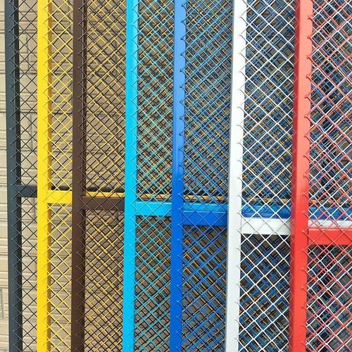 屏风隔断镂空吊顶工业风菱形网z格片加密铁丝网片装饰墙小网格铁