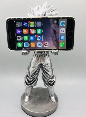 创意动漫七龙珠悟空立体笔座手机游F戏手柄支架多功能笔托树脂手