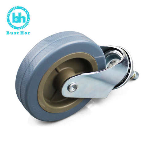 静音餐车轮子脚轮脚轮r万向推车杆柏德汇餐车万向轮配件插收餐车