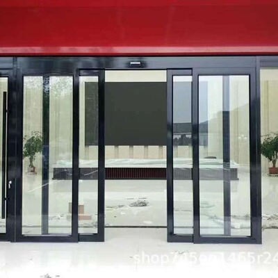 青岛城阳即墨胶州制作安装感应门旋转门钢化玻璃门变光玻璃镜子