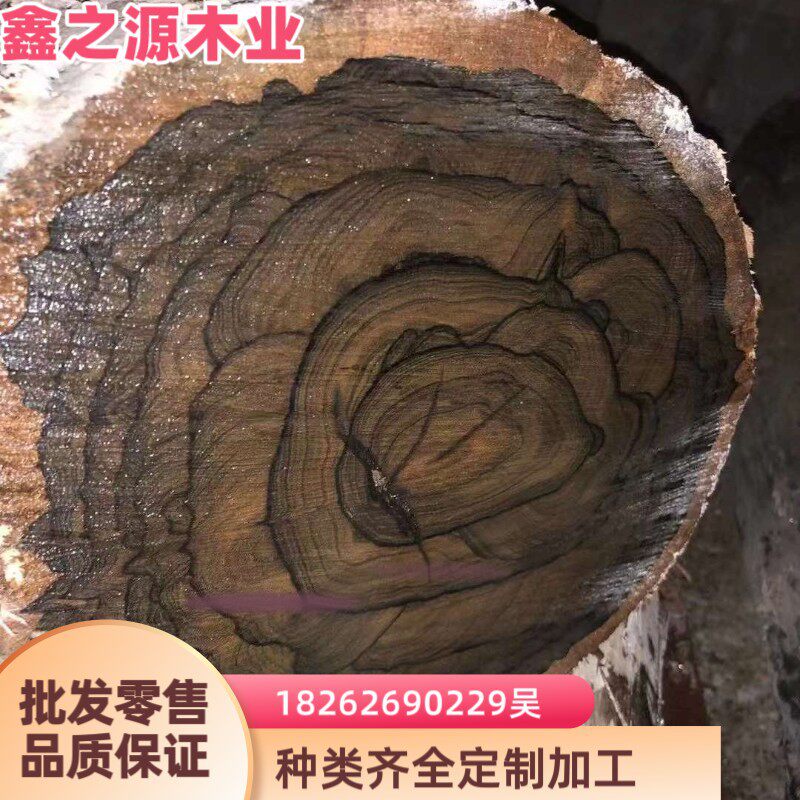 黑柿木原木墨西哥乌木黑檀工艺品雕刻钟馗摆件木黑柿木乐器材稀有