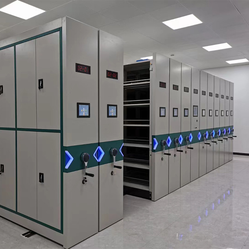 定制智能档案密集柜电动密集架手摇移动轨道档案室密集架