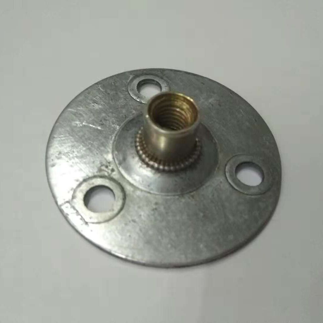 φ50M8铁板螺母家具沙发木脚盖固定连接配件垫片