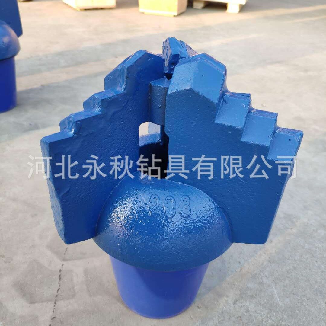 165mm阶梯式刮刀钻头三翼刮刀钻头土层开孔用刮刀钻头