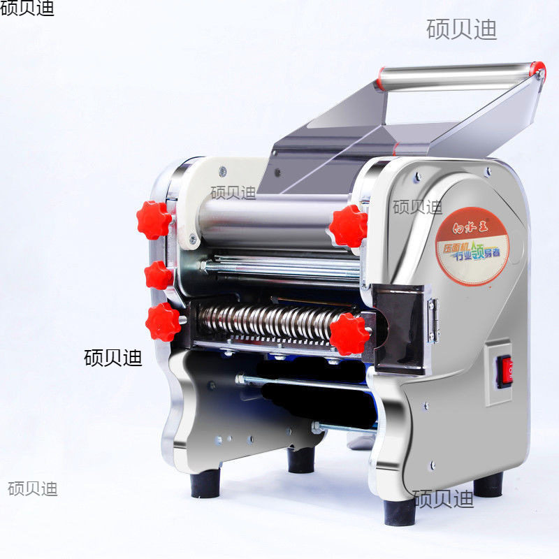 白水王家用压面机不锈钢电动小型面条机多功能商用饺子混沌全自动