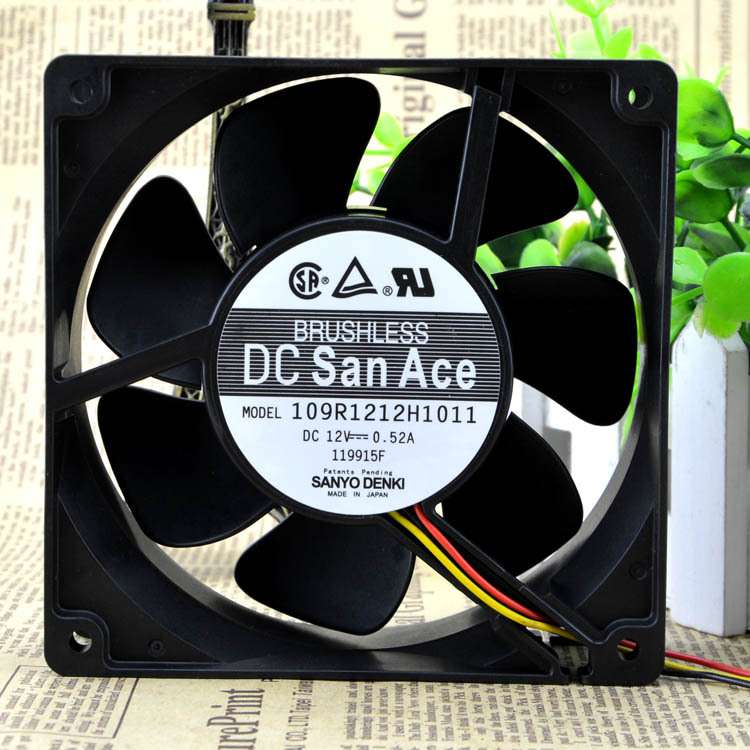 全新山洋12厘米12038服务器机箱风扇12V 0.52A 109R1212H1011