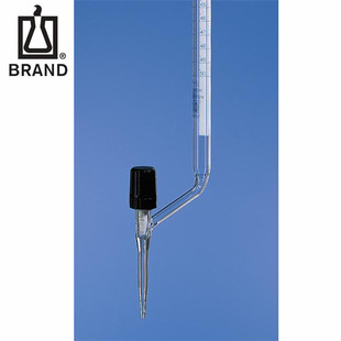 BRAND 普兰德BLAUBRAND滴定管Boro3.3玻璃AS级侧滴型安全滴定阀